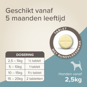 Beaphar All-in-one Ontworming Tabletten Hond 2,5 - 20 kg - 8.35 euro
