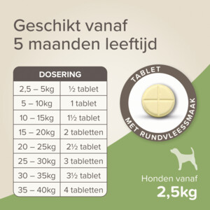 Beaphar All-in-one Ontworming Tabletten Hond 2,5 - 40 kg - 14.99 euro