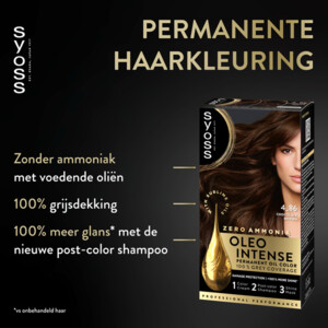 3x Syoss Oleo Intense Haarverf 4-86 Fluweelbruin - 24.45 euro