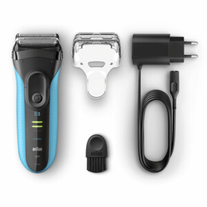 6x Braun Elektrisch Scheerapparaat S3 ProSkin 3040s Oplaadbaar Zwart / Blauw - 464.09 euro
