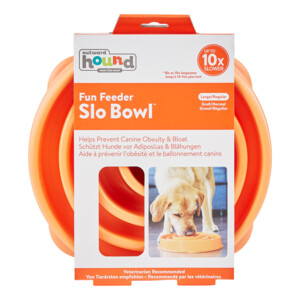 Outward Hound Dog Fun Feeder Swirl Medium Oranje 22 x 22 x 5 cm