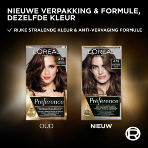 L'Oréal Préférence Permanente Haarkleuring 4.15 Diep Kastanjebruin - 22.99 euro