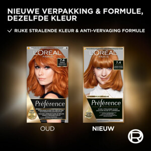 L'Oréal Préférence Permanente Haarkleuring 7.4 Mango Koper - 22.99 euro