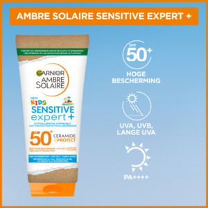 Garnier Ambre Solaire Sensitive Expert+ Kids Zonnebrandmelk SPF 50+ Reisformaat - 9.99 euro