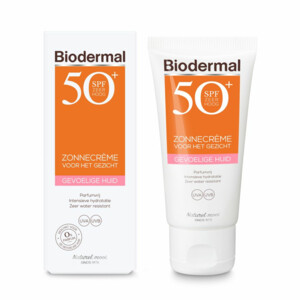 Biodermal Gevoelige Huid Zonnecrème Gezicht SPF 50+ - 27.99 euro