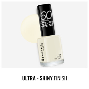 Rimmel Nagellak 60 Seconds SuperShine 703 White Hot Love - 5.99 euro
