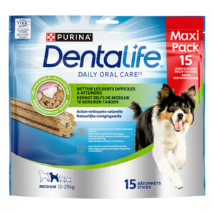 DentaLife Kauwstaaf Medium 12 - 25 kg 15 stuks