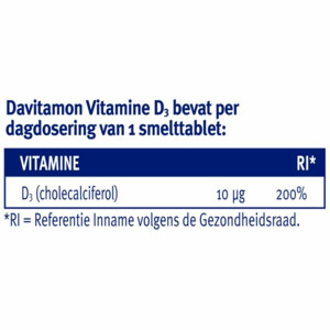 Davitamon Vitamine D 10 MCG Volwassenen - 16.99 euro