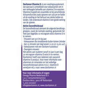 Davitamon Vitamine D 10 MCG Volwassenen - 16.99 euro