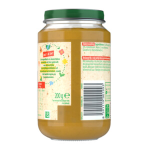 6x Olvarit Fruithapje 12m Appel Perzik Mango - 12.4 euro
