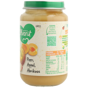 6x Olvarit Fruithapje 6m Peer Appel Abrikoos - 11.6 euro