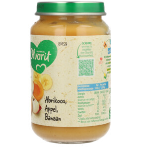 6x Olvarit Fruithapje 8m Abrikoos Appel Banaan - 11.26 euro