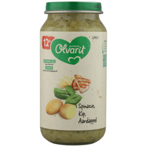 6x Olvarit Maaltijd 12m Spinazie Kip Aardappel - 13.87 euro