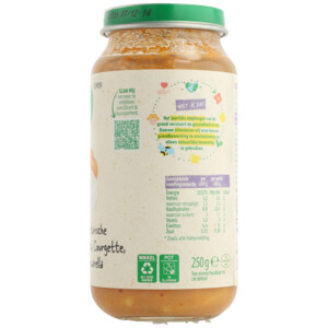 Olvarit Maaltijd 15m Vegetarische pasta Courgette Mozzarella - 2.25 euro