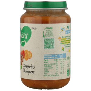6x Olvarit Maaltijd 8m Spaghetti Bolognese - 12.17 euro