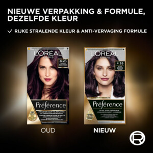 L'Oréal Préférence Permanente Haarkleuring 4.26 Intens Bordeaux - 22.99 euro