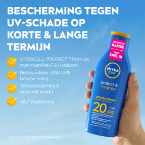 NIVEA Sun Protect & Hydrate Zonnemelk SPF 20 - 22.99 euro