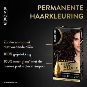Syoss Oleo Intense Haarverf 3-10 Intens Bruin - 9.49 euro