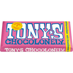 Tony's Chocolonely Wit Framboos Knettersuiker - 4.95 euro