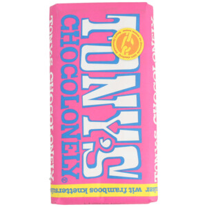 Tony's Chocolonely Wit Framboos Knettersuiker - 4.95 euro