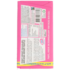 Tony's Chocolonely Wit Framboos Knettersuiker - 4.95 euro