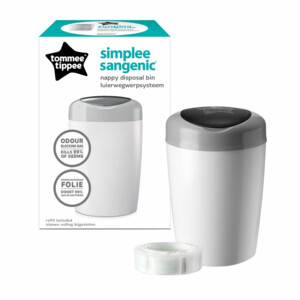 Tommee Tippee Simplee Sangenic Luieremmer Wit/Grijs - 13.99 euro