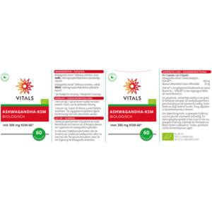 Vitals Ashwagandha-KSM Biologisch - 15.95 euro