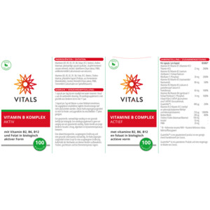 2x Vitals Vitamine B Complex Actief - 57.48 euro