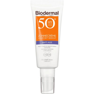 Biodermal Zonnecreme Gezicht Anti Age SPF50+ - 27.99 euro