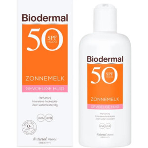 Biodermal Gevoelige Huid Zonnemelk SPF 50+ - 39.99 euro