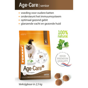 Fokker Age Care Kattenvoer Gevogelte 2,5 kg