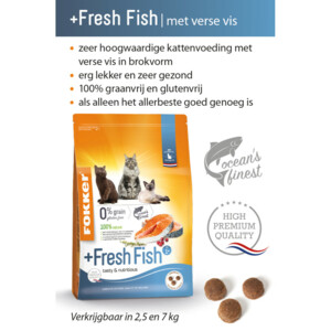 Fokker Fresh Fish Kattenvoer  Zalm 7 kg