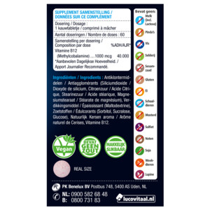 Lucovitaal Vitamine B12 1000mcg - 10.99 euro