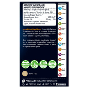 Lucovitaal Vitamine D3 25mcg - 19.99 euro