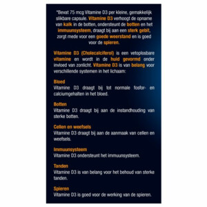 Lucovitaal Vitamine D3 75mcg Forte - 14.99 euro
