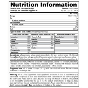 6x Stacker 100% Whey Vanilla - 196.1 euro