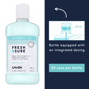 Cavex Fresh4Sure Mondspoelmiddel - 10.99 euro