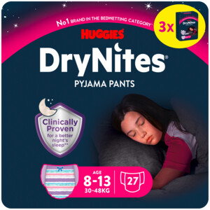 Huggies Drynites Luierbroekjes Meisjes 8 -13 jaar (30-48kg) - 19.75 euro