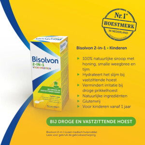 Bisolvon Hoestsiroop 2-in-1 Kind - 13.65 euro