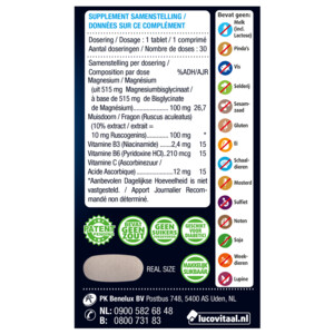 2x Lucovitaal Magnesium Vermoeide Zware Benen - 11.99 euro