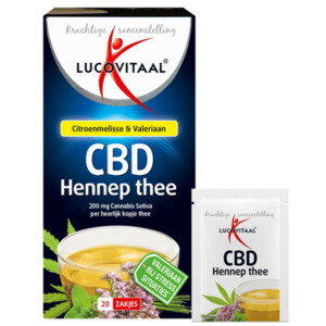 2x Lucovitaal Thee Hennep CBD - 8.78 euro