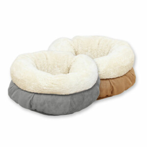Afp Lambswool Donut Bed Tan 45 x 45 x 25 cm