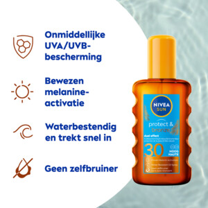 NIVEA Sun Protect & Bronze Olie Spray SPF 30 - 25.99 euro