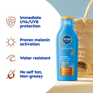 NIVEA Sun Protect & Bronze Zonnebrand SPF 20 - 23.99 euro