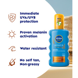 NIVEA Sun Protect & Bronze Zonnespray SPF 20 - 24.49 euro