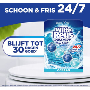 10x Witte Reus Toiletblok Kracht Actief Oceaan - 16.09 euro