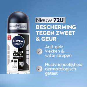 6x NIVEA Men Deodorant Roller Invisible for Black & White - 32.77 euro