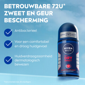 6x NIVEA Men Deodorant Roller Dry Impact - 32.77 euro