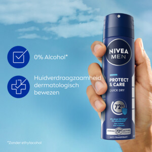 6x NIVEA Men Deodorant Spray Protect & Care - 32.21 euro
