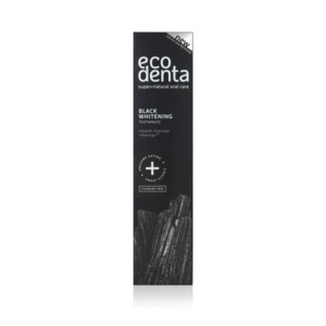 4x Ecodenta Tandpasta Extra Whitening Black Houtskool - 14.96 euro
